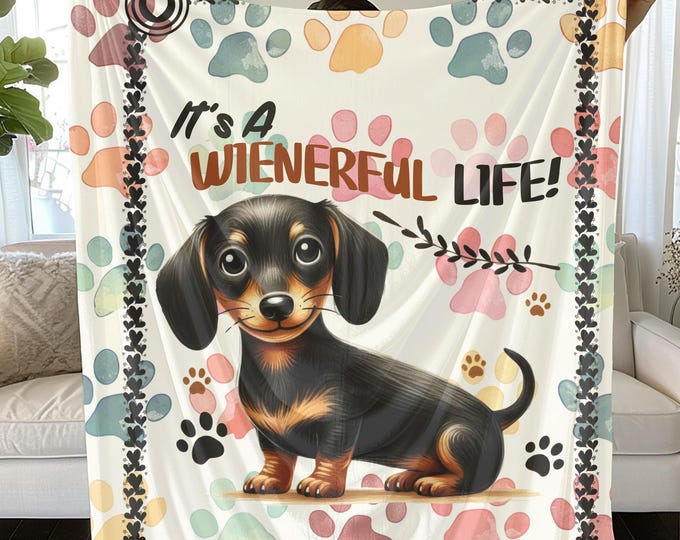 Wiener Dog Blanket: Cozy Dachshund Lover Throw
