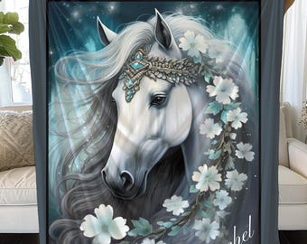 Custom Dream Horse Blanket: Personalized Equestrian Gift