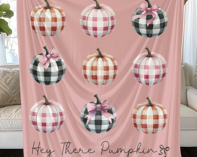 Plush Pumpkin Blanket: Cozy Fall Decor Throw