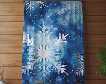 Snowflake Christmas Throw Blanket: Cozy Holiday Decor