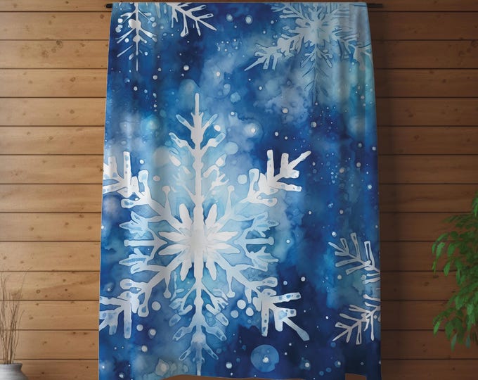 Snowflake Christmas Throw Blanket: Cozy Holiday Decor