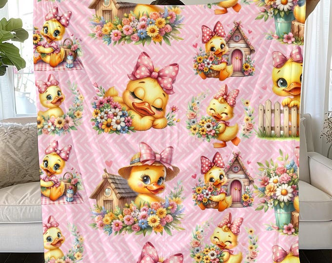 Easter Dreams Blanket: Soft Bunny & Egg Spring Decor