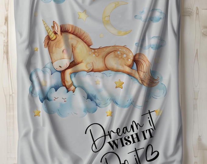 Sleeping Pony Plush Blanket: Horse Lover Gift, Soft