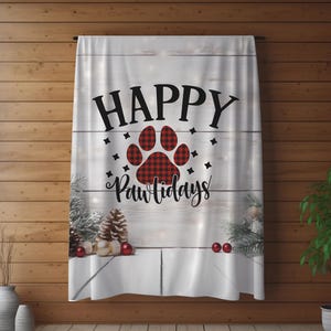 Happy Pawlidays Blanket: Christmas Dog Lover Throw