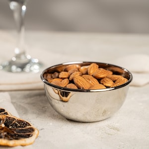 Small Solid Copper Snack Bowl and Serving Dish, Elegant Small Bowl for Nuts, Sweets, Condiments & Bar Snacks, 120 mm