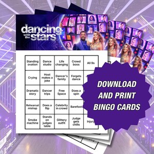 Dancing With The Stars Bingo Game: DWTS Watch Party (Digital Download)