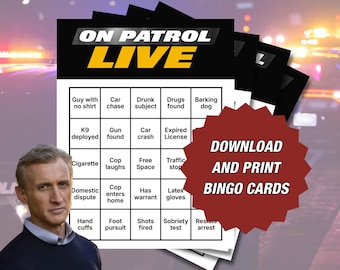 On Patrol Live Bingo: Watch Party Game (digital Download)