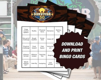 Gra Survivor 50 Bingo: Karty do oglądania imprez (do pobrania w wersji cyfrowej)