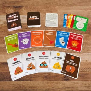 Party Poopers | Poop Humor Card Game | Hilarious Party Game | Fun For All Ages | Easy To Play | 2-5 Players | 15 Mins To Play