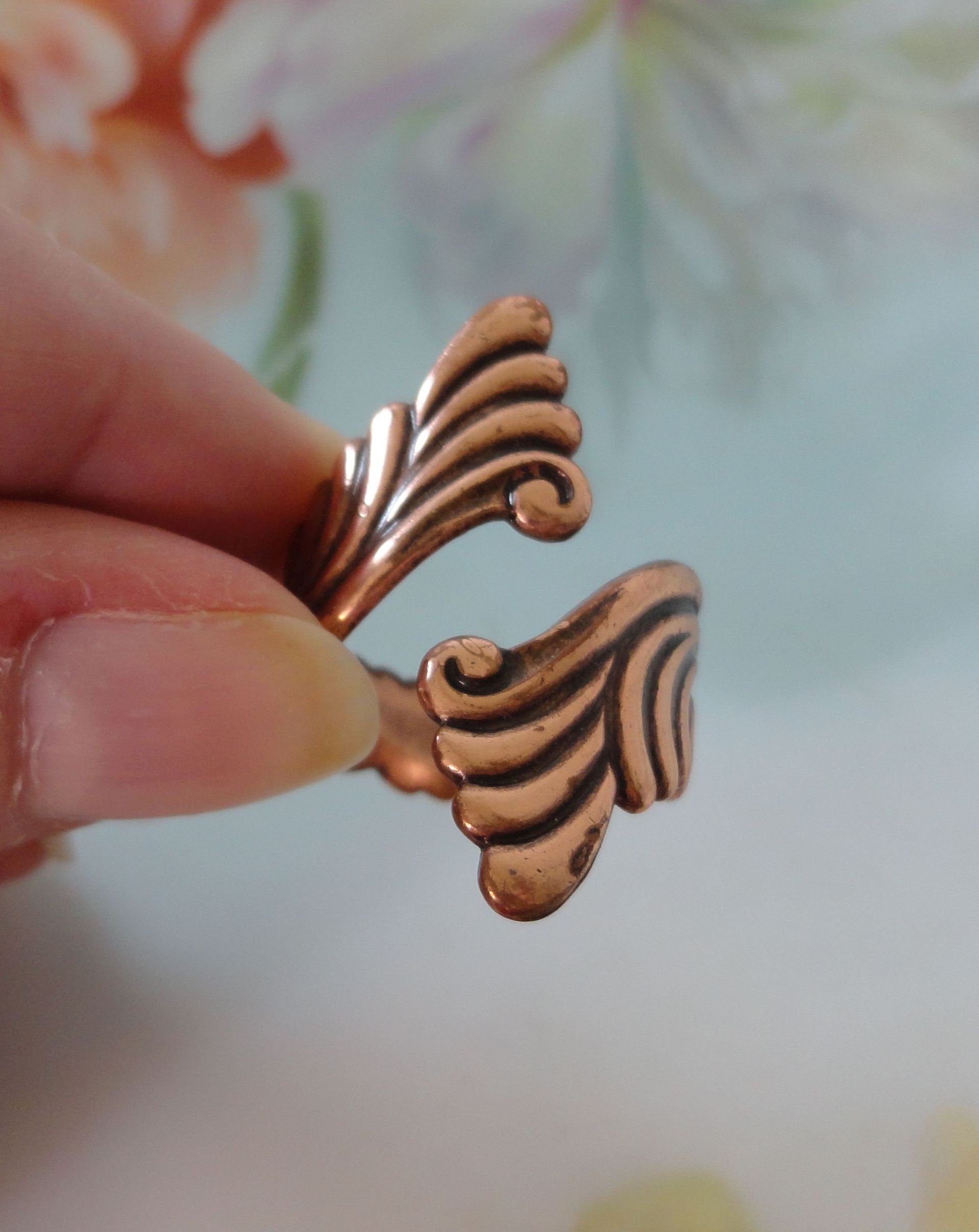 Vintage 1960s Bell Trading Post Solid Copper Bracelet Bell