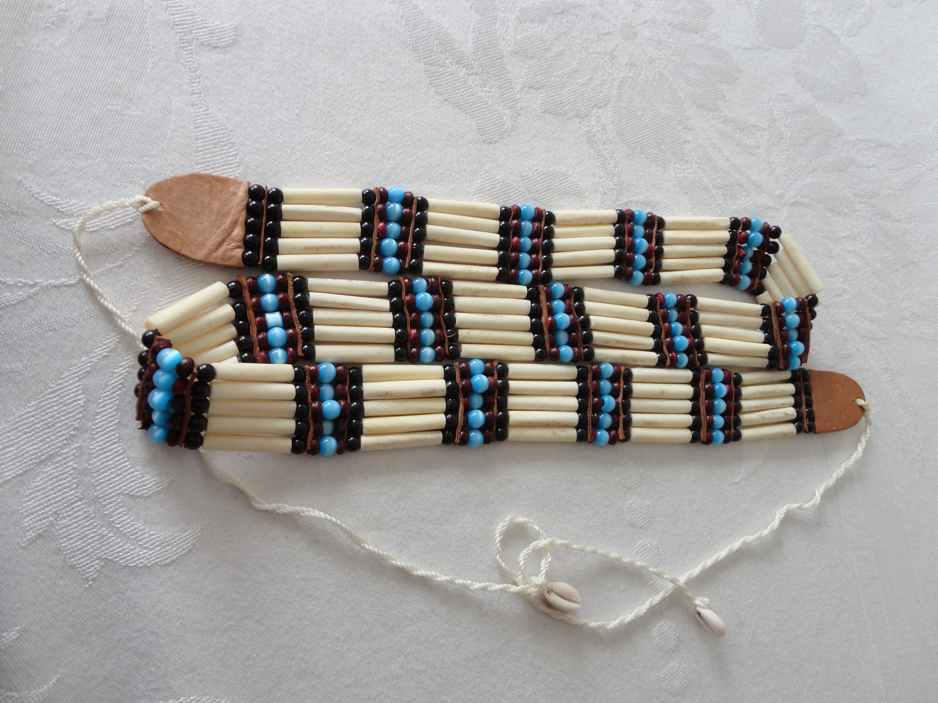 Hair Pipe Bone Beads - Native American Style Bone Jewelry Supplies (0.5,  White)