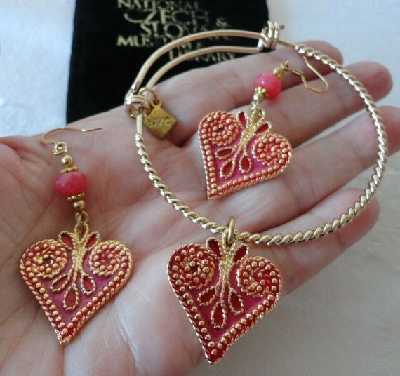 KJK Katherine J Kornblau Bracelet Earrings SET Cz… - image 1
