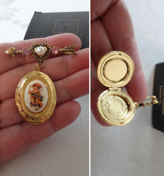 NOS Avon 1995 "Cherished Moments Locket" NEW Old … - image 1