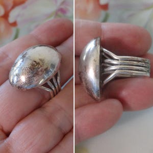 Important Vintage Native American Navajo Domed Sterling Silver Orville Tsinnie Ring Important Vintage Native American Navajo Domed Sterling Silver Orville Tsinnie Ring