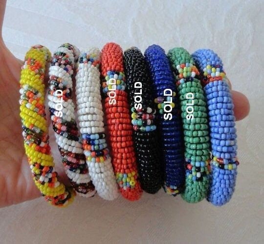 Africa Beaded Multi-Strand Necklace/ Masai Long Necklace /Beads Women Necklace/Handmade Beads Necklace/Women Jewellery