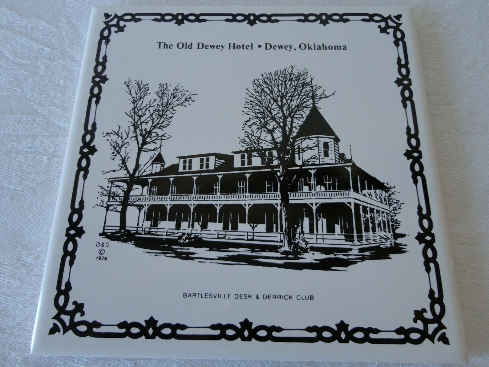 Vintage the Old Dewey Hotel Dewey OK Ceramic Etsy UK