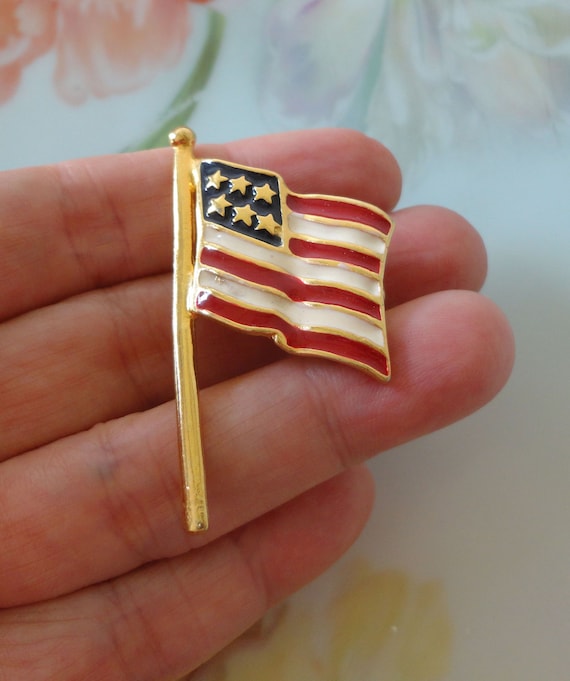 Flag brooch best sale