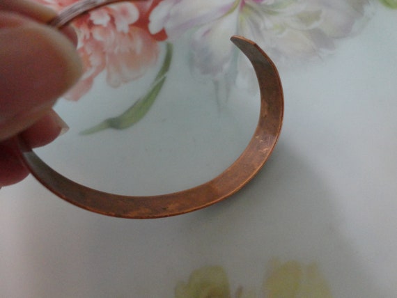 Vintage Southwestern Style Copper Cuff Bracelet S… - image 5
