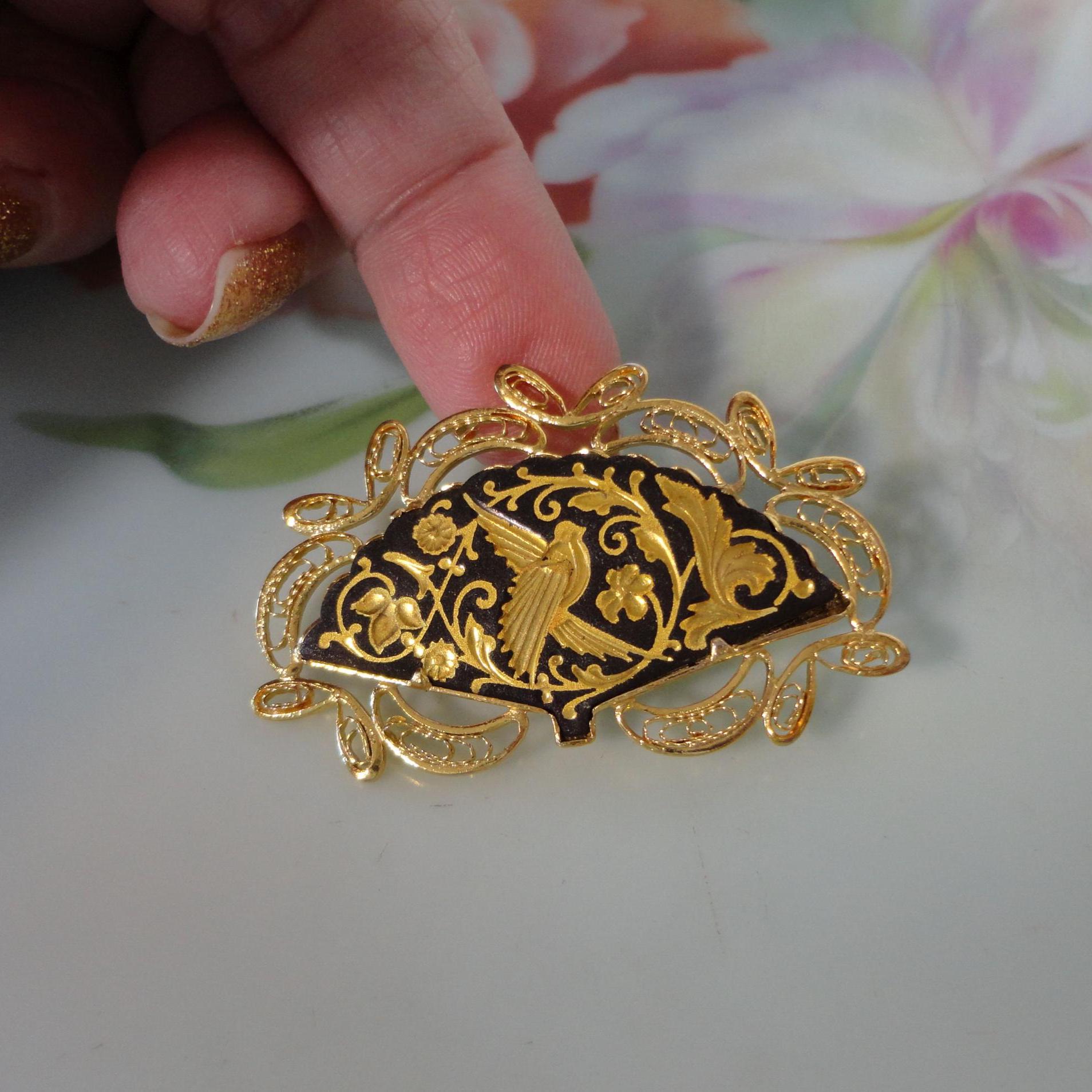 Damascene Hair Clip - Etsy