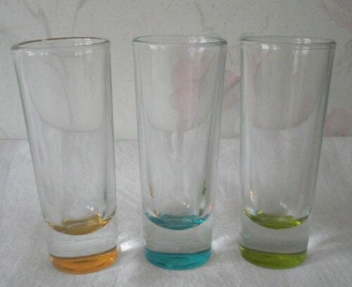 Vtg Crisa Libbey Tall Double Shot Glasses 2 oz Set of 6 Tequila Shooters  Barware