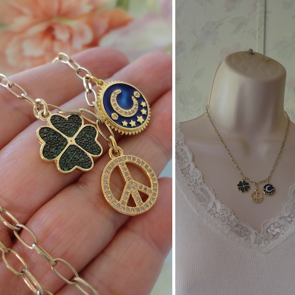 Gold 4 Clip on Charm Etsy