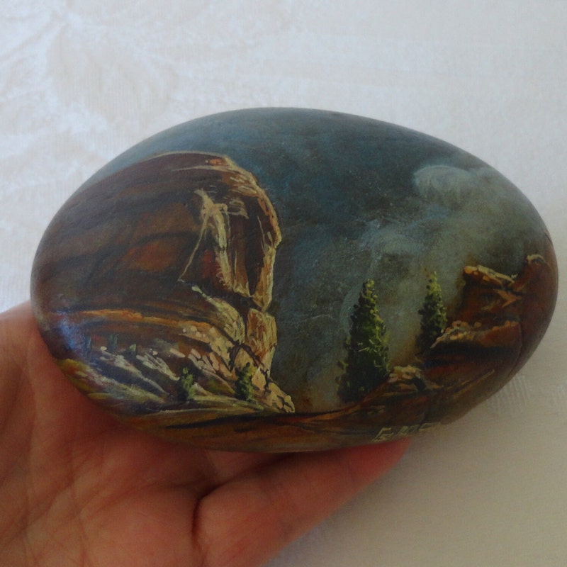Painted Rocks Signed - Etsy