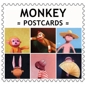 Carte postale 6-pack MONKEYS
