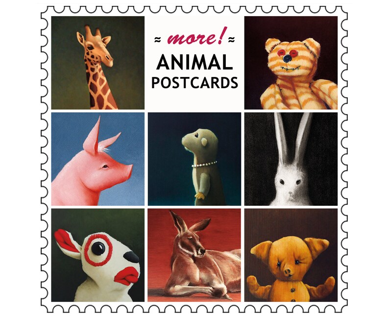 Postcard 6-pack ANIMALS image 1