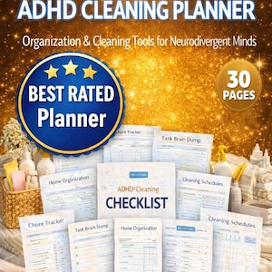 Cleaning Planner for ADHD When Starting Feels Impossible • Gentle Home Reset Printable