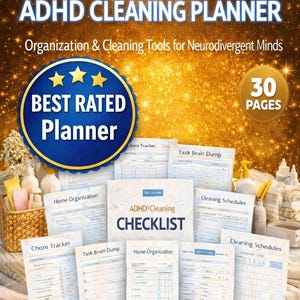 Executive Dysfunction Cleaning Planner • Designed for Task Paralysis