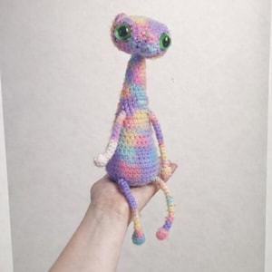 Patrón de juguete de gato a crochet fácil en PDF / Gato amigurumi suave y flexible / Juguete de crochet para principiantes
