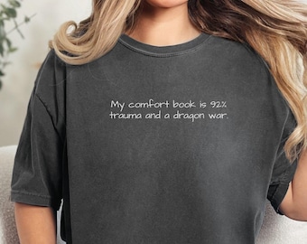 Romantasy Reader Comfort Colors Shirt, Dark Romance Tshirt, Dragon Book Shirt, Book Lover Shirt, Fantasy Book Lover Gift, Bookish Merch
