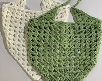 Patrón PDF digital de bufanda bandana triangular de crochet, patrón de bufanda bandana, patrón de bandana