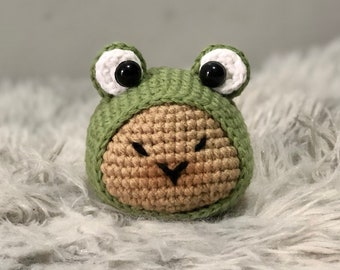 Capivara em chapéu sapo/moletom crochê amigurumi, capuz crochê, sapo crochê, capivara crochê, chapéu crochê, cappybara PDF CROCHET PATTERN