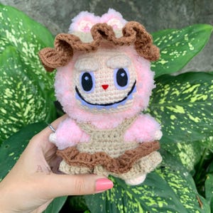 Labubu Crochet Amigurumi pattern, labubu pattern, Labubu crochet, Labubu Amigurumi,labubu outfit, bag charm PDF CROCHET PATTERN