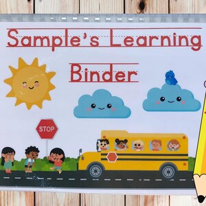 Personalized Busy Book I Preschool Learning I Kindergarten Learning Binder I Special Education Learning