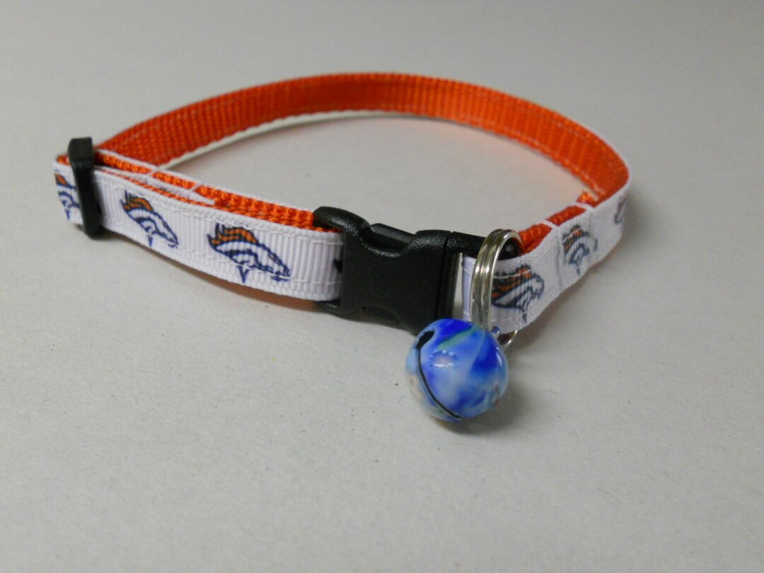 Denver broncos cat collar hotsell