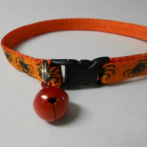 Halloween Cat or Kitten Safety Collar - Itsy, Bitsy Spider