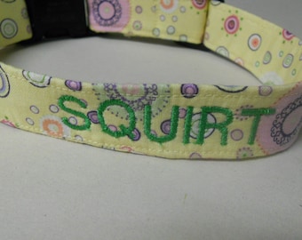 Personalized Dog or Puppy Collar/Embroidered