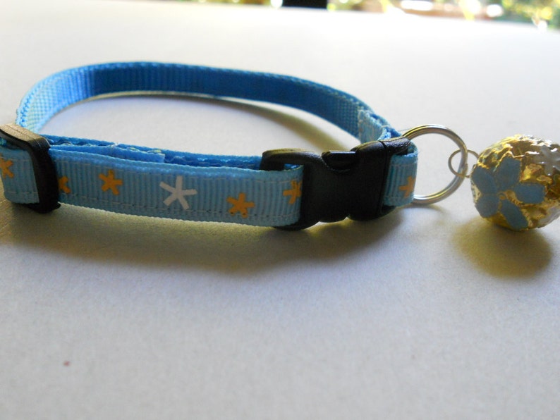 Cat or Kitten Collar with Breakaway Safety Buckle Blue with Etsy