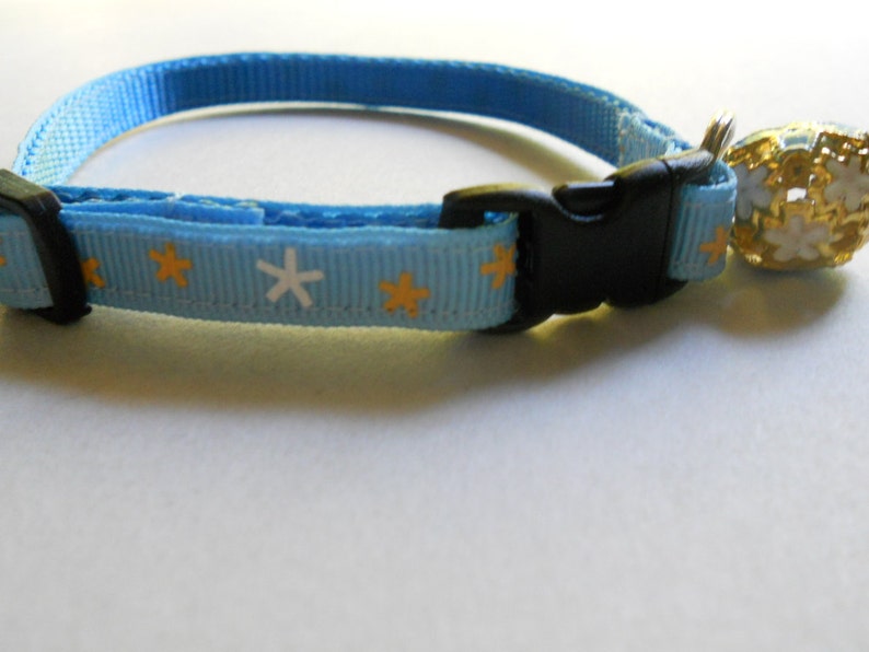 Cat or Kitten Collar with Breakaway Safety Buckle Blue with Etsy