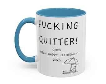 Rolig personlig pensionskaffemugg, personlig namngåva