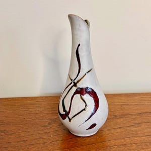 Carstens Tönnieshof Vase 47217 – West German Pottery – Mid-Century Modern Ceramic – Abstract Drip Glaze – MCM Vintage Decor, Vintage Vase