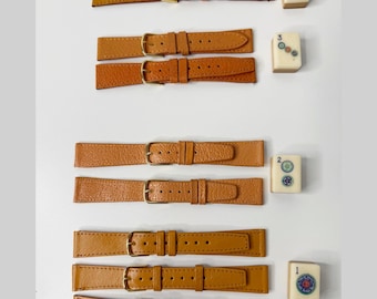 Vintage Kreisler Lederarmbänder, 11/40 cm Bandanstoßbreite, Schweinsleder, Kalbsleder, 1970er Jahre New Stock, gestempelt, echte Lederbänder, Frauen oder Männer