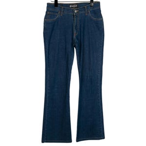 Dolce & Gabbana Wide Leg Jeans, Vintage, Blue, Medium Wash, Mid-Rid Bootcut Jeans, Size 6, Retro Designer Fashion, Designer Vintage Denim