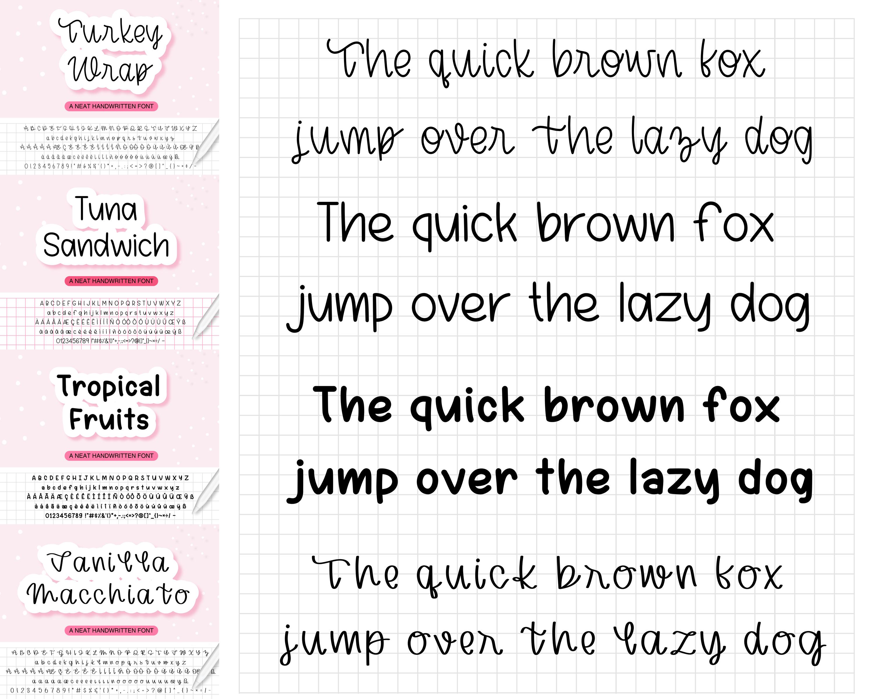 Font Bundle for iPad Notes | Handwritten Script + Minimal Fonts for ...