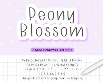 Neat Handwritten Font for iPad Notes | Modern Minimal Script for Digital Planning and GoodNotes