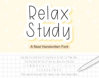 Neat Handwritten Font for iPad Notes | Modern Minimal Script for Digital Planning and GoodNotes