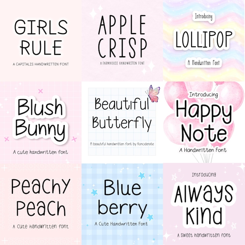 Ipad Note Font Font Bundle for iPad Notes | Handwritten Script + Minimal Fonts for ...