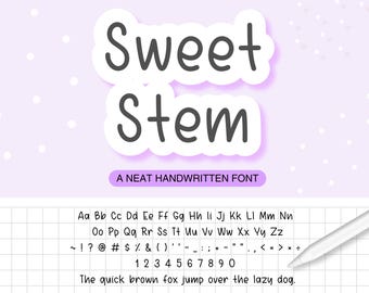 Neat Handwritten Font for iPad Notes | Modern Minimal Script for Digital Planning and GoodNotes